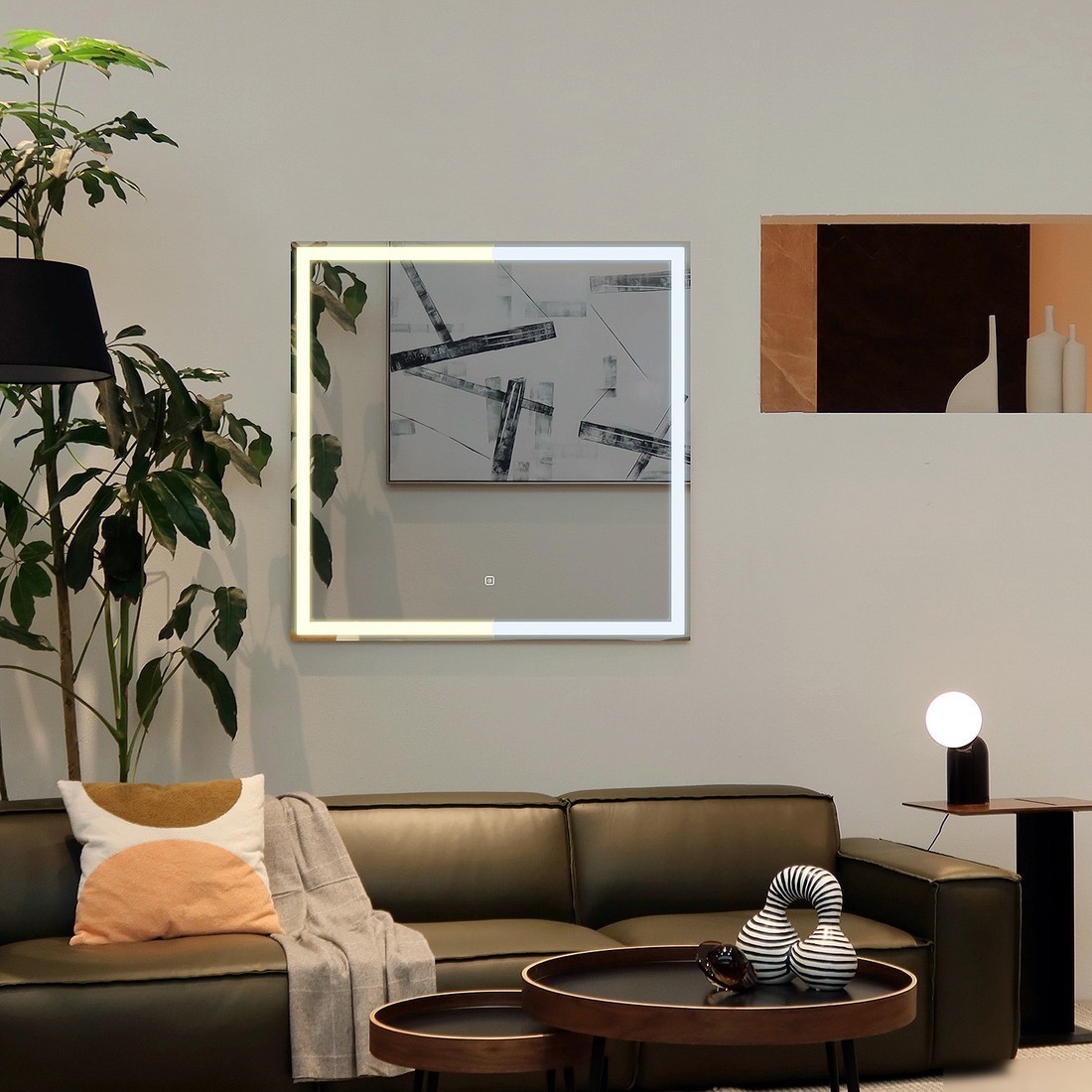 Silver Mirrors Зеркало Рига ТХ 77x77 LED-00002895