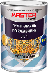 Эмаль Master Prime Молотковая 3 в 1 0.9 л (слоновая кость)