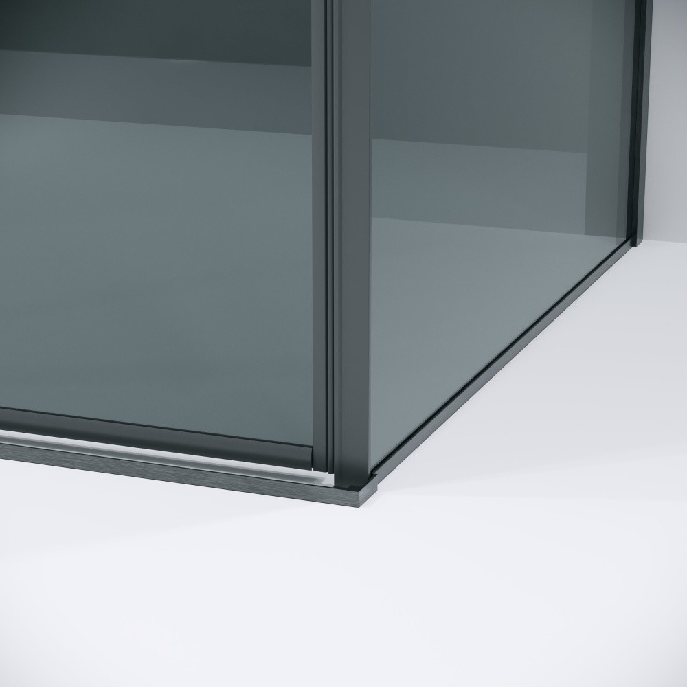 Душевой уголок Grossman Galaxy 100x80x195 120.K33.01.1080.42.10 (графит сатин/стекло тонированное)
