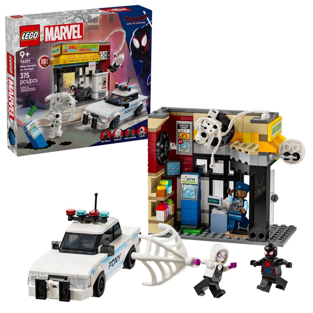 Конструктор LEGO Super Heroes Через вселенные: Майлз Моралес против Спота 76311