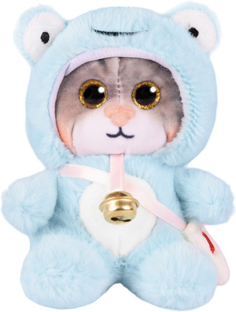 Классическая игрушка Maxitoys Котик в голубом капюшоне 300523-7-1-12