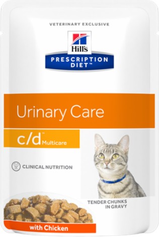 Консервированный корм для кошек Hill's Prescription Diet c/d Multicare Feline with Chicken 0.085 кг