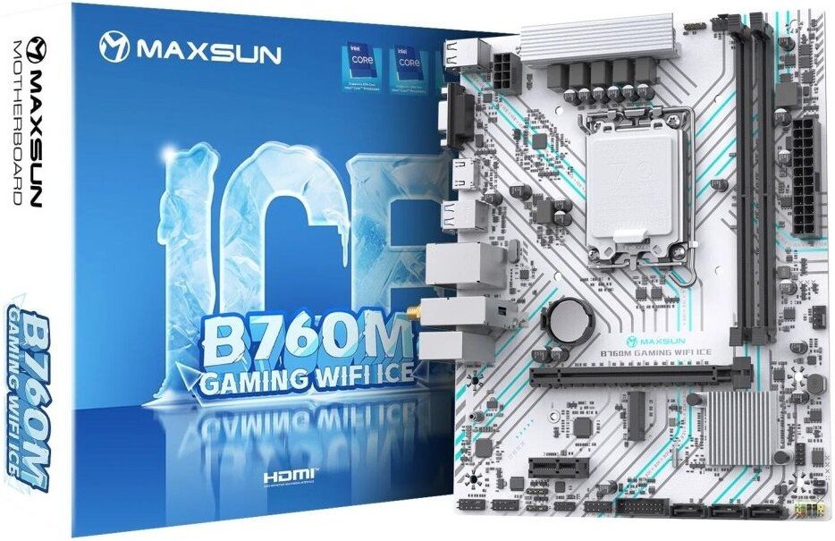 Материнская плата Maxsun B760M Gaming WiFi Ice
