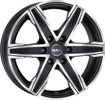 Литые диски MAK King 6 16x6.5" 6x125мм DIA 74.1мм ET 50мм Ice Black