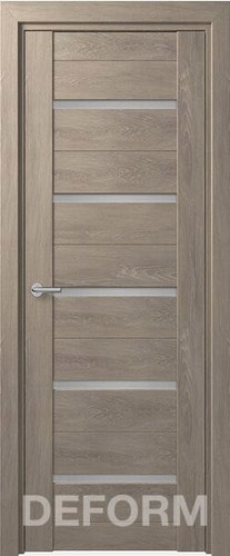 Межкомнатная дверь Юркас Deform D11 ДО 60x200 (дуб шале седой/мателюкс)