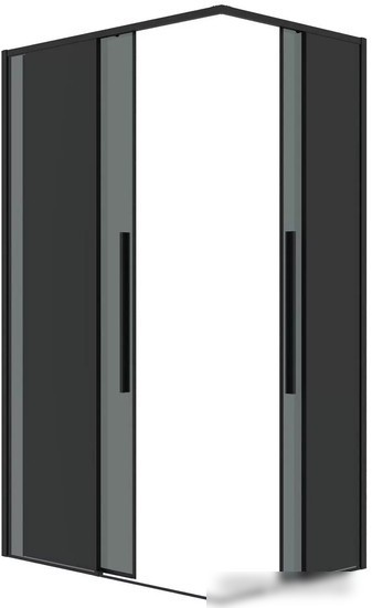 Душевая дверь Grossman Galaxy 70x195 1/2.K33.01.70.21.10 (черный матовый/тонированное стекло)