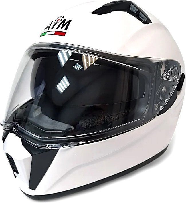 Мотошлем AIM JK320 320-007-XS (XS, белый глянец)