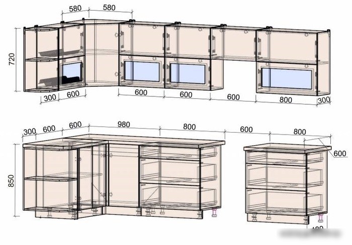Интерлиния Мила Матте 1.5x3.2 Б правая (белый-луна-опал светлый)