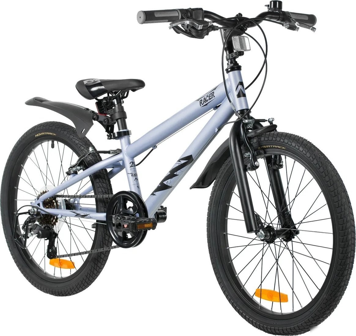 Детский велосипед Novatrack Racer 20 20SH6V.RACER.GR6 (серый)