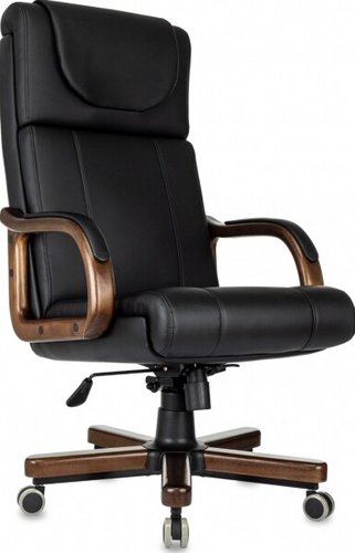 Офисное кресло Бюрократ T-9933Walnut (черный, экокожа)