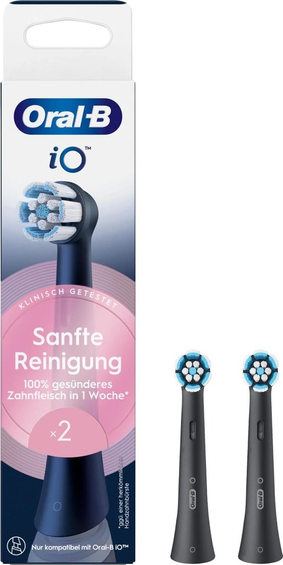 Сменная насадка Oral-B iO Sanfte Reinigung SBF-4 (4 шт, черный)
