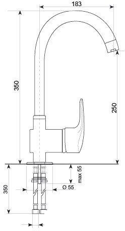 Смеситель Ulgran U-006 302 (песочный)