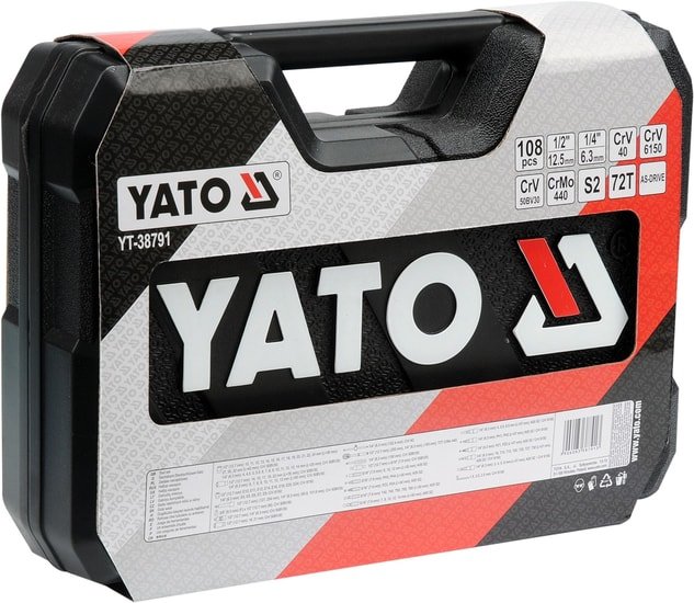 Универсальный набор инструментов Yato YT-38791 (108 предметов)