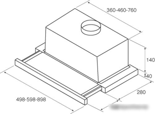 Кухонная вытяжка Jetair Aurora LX/WH/F/60 PRF0045669C
