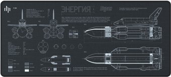 Коврик для мыши Dark Project Буран (XL, черный)