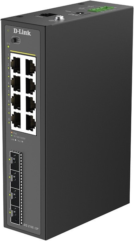 Управляемый коммутатор 2-го уровня D-Link DIS-210G-12P/A1A