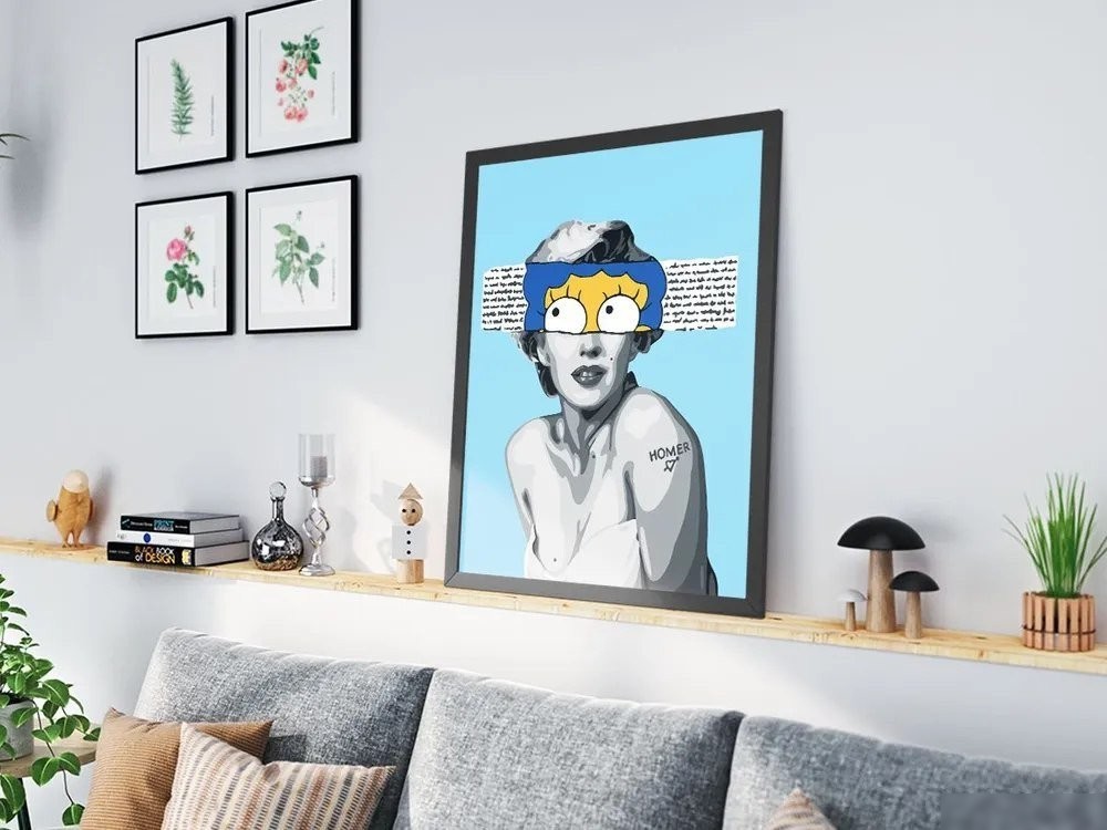 Картина по номерам PaintLine Мэрилин Монро. Симпсоны PL-00257