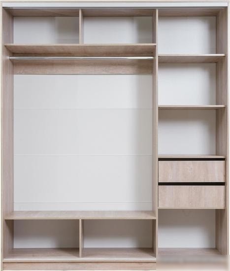Шкаф-купе Рэйгрупп 203 SSX Elgon РГ-08.01 (сосна натуральная/хром)