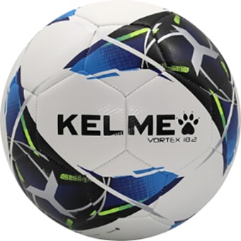 Мяч Kelme Vortex 18.2 9886130-113-5 (белый/синий, 5 размер)