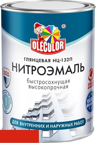 Эмаль Olecolor НЦ-132П 0.7 кг (красный)