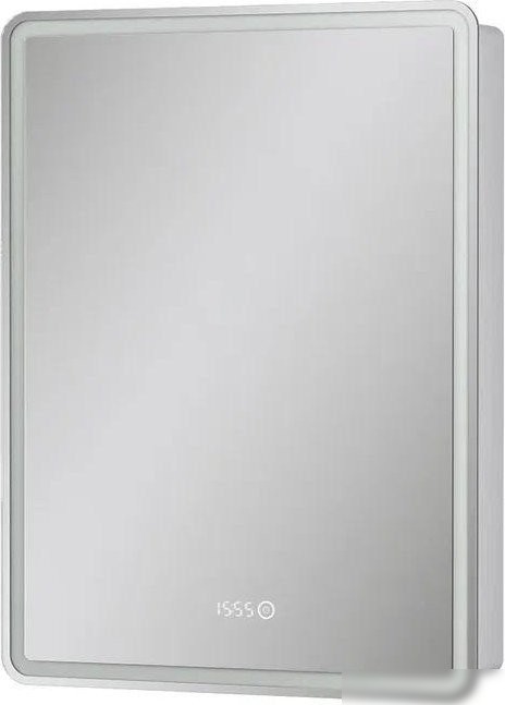 EQUIL Шкаф с зеркалом Nice LED 60 с часами (правый)