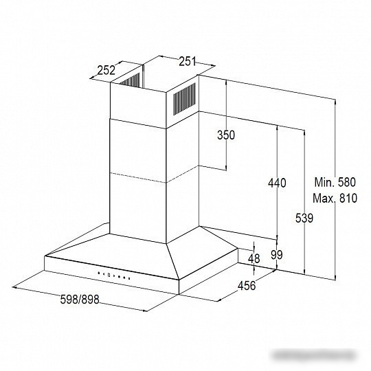 Кухонная вытяжка Korting KHC 9831 NGN
