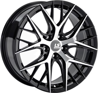Литые диски LS RC57 18x8" 5x114.3мм DIA 60.1мм ET 45мм BKF