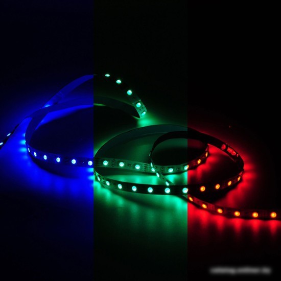 Светодиодная лента Gauss Basic LED 5050/60 12V 10W/m 700lm/m RGB 10mm IP20 5m 1/100 BT055