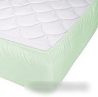 Защитный наматрасник Vegas Protect Cotton S1 80x195 (фисташковый)