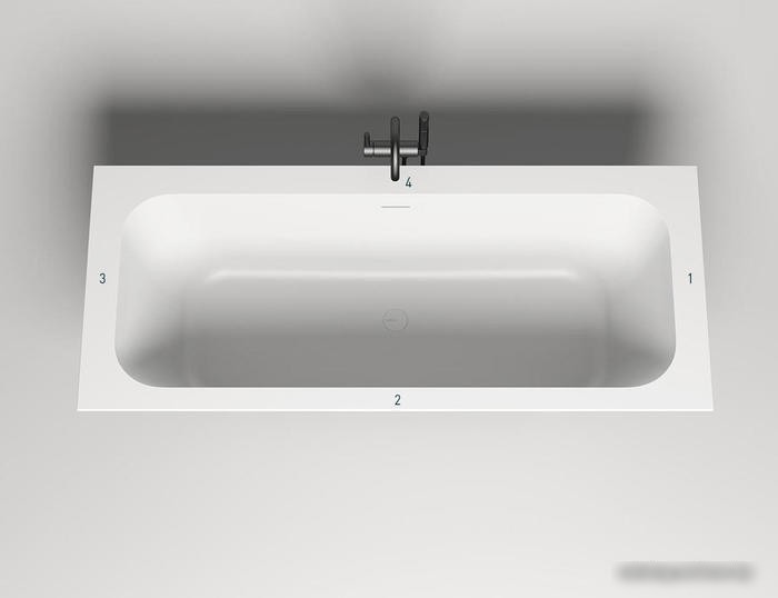 Ванна Salini Orlanda Axis Kit 180x80 103322M (S-Stone, матовый)