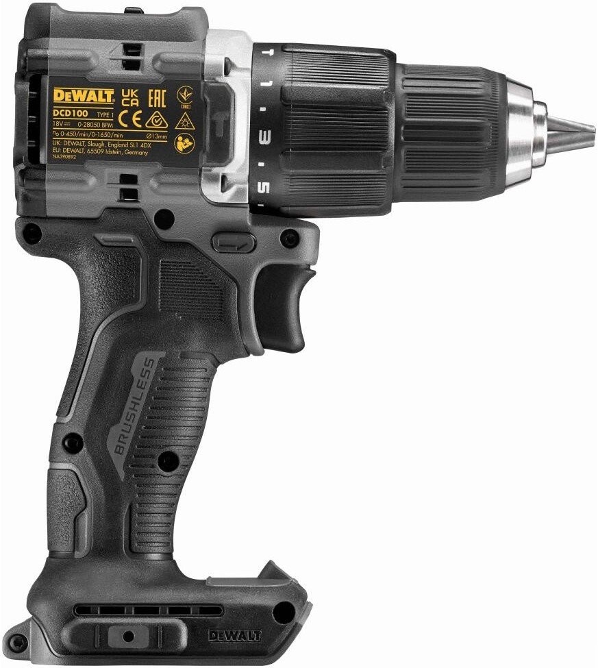 Ударная дрель-шуруповерт DeWalt DCD100M2T (с 2-мя АКБ, кейс)