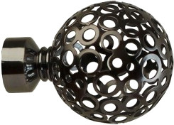 Наконечник для карниза Lm Decor YF095 Ажур 16мм (антрацит)