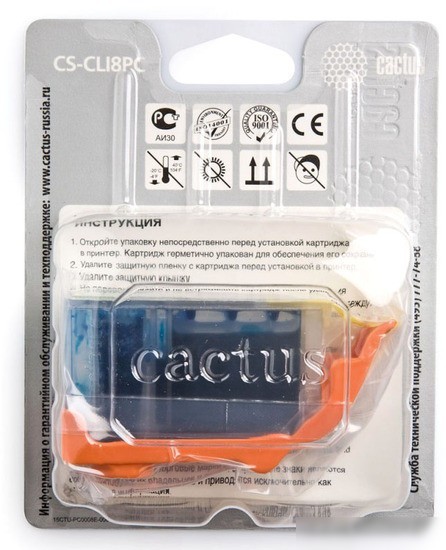 Картридж CACTUS CS-CLI8PC (аналог Canon CLI-8PC)