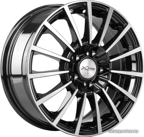 Литые диски X'trike X-106 15x6.5" 5x112мм DIA 57.1мм ET 45мм BK/FP Литые диски X'trike X-106 15x6.5" 5x112мм DIA 57.1мм ET 45мм BK/FP