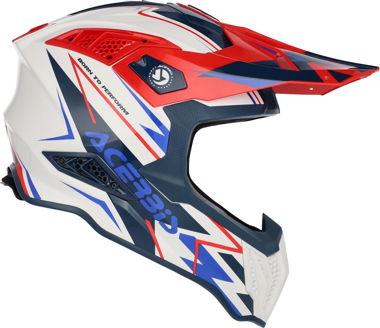 Мотошлем Acerbis Airstrike-X 0026905.034.064 (M, белый/синий/красный)