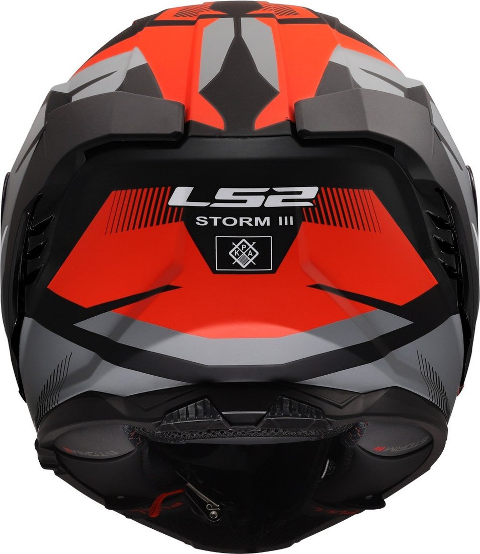 Мотошлем LS2 FF818 Storm III Komai (3XL, черный/красный)