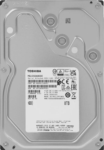 Жесткий диск Toshiba MG Series 8TB MG10SDA800E