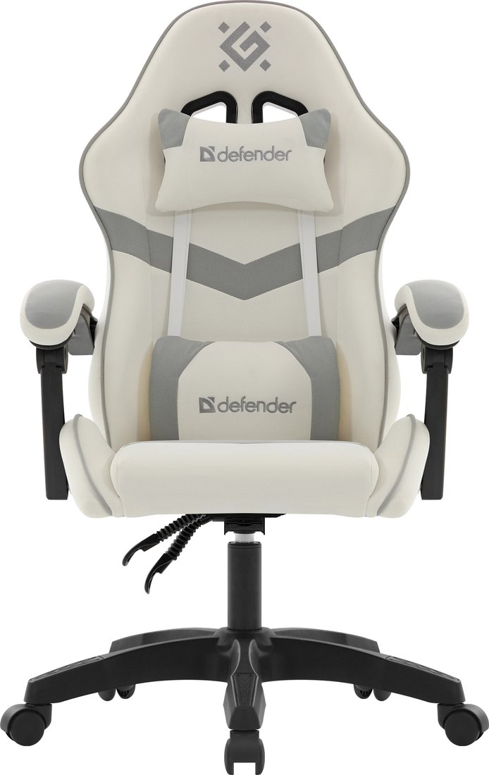 Игровое (геймерское) кресло Defender Savage (белый/серый)