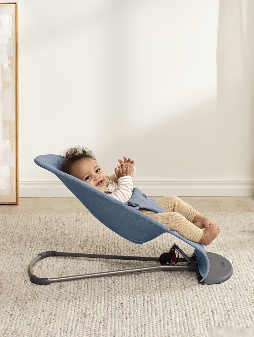 Шезлонг BabyBjorn Bliss Woven melange 0060.33 (blue)