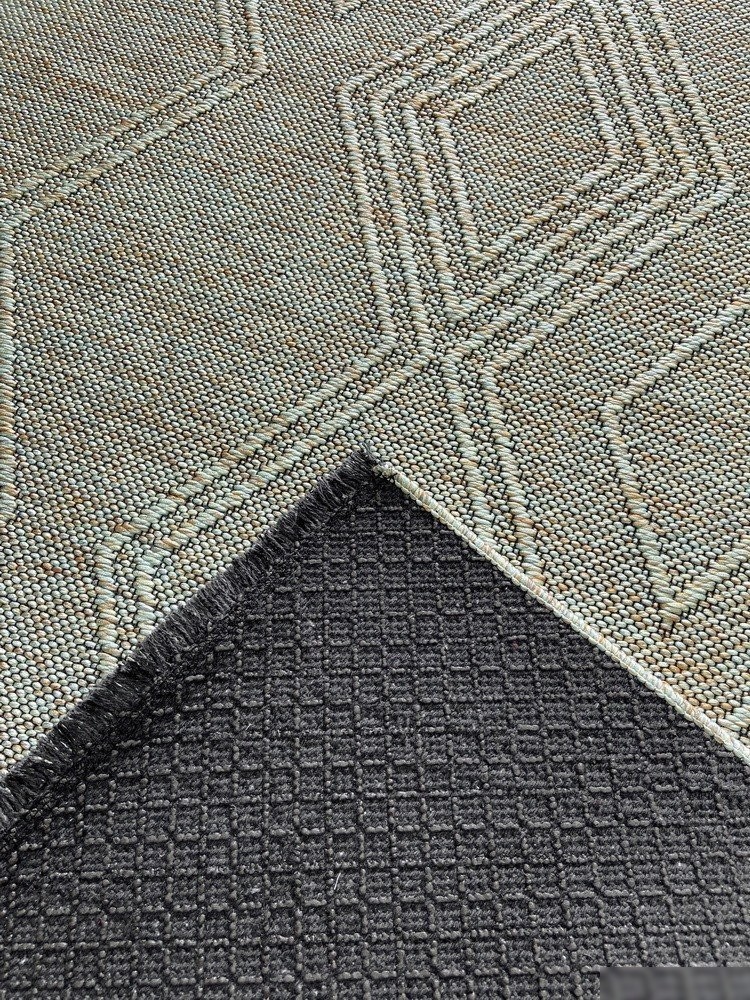 Ковер для жилой комнаты Linea Hali Gabardine K5057-GREEN (0.75x1.5)