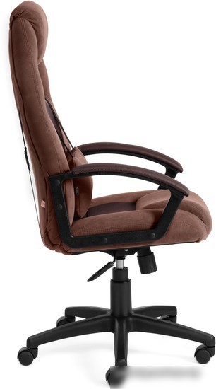 Кресло TetChair Driver (флок/ткань, коричневый)