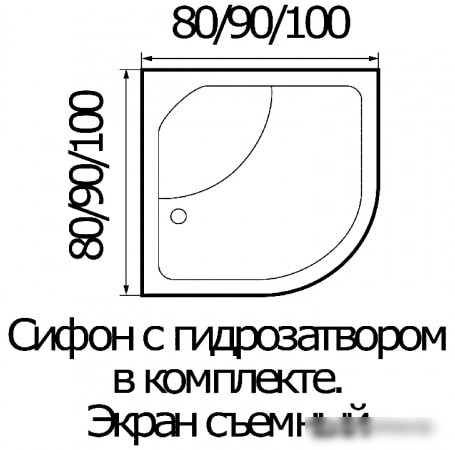 Душевая кабина River Desna 100/46 МТ