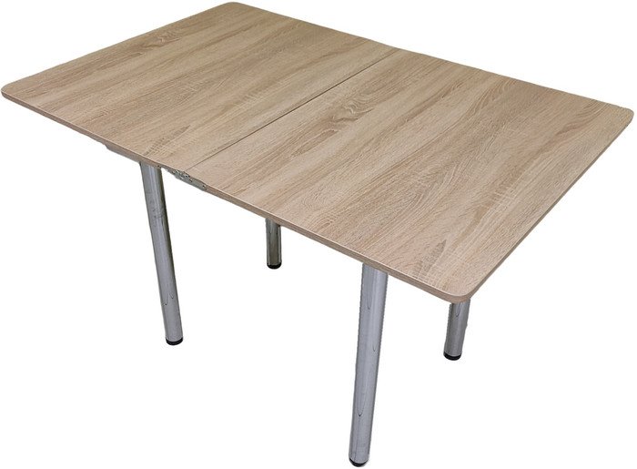 Кухонный стол СВД Юнио 80x60-120 012.Д2.Х (дуб сонома)