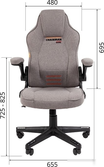 Игровое (геймерское) кресло CHAIRMAN CH51 (серый)