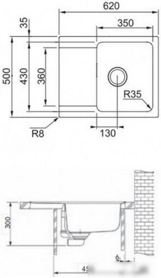 Кухонная мойка Franke Orion OID 611-62 143.0757.988 (серый)