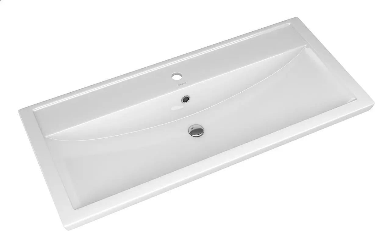 Onika Тумба с умывальником Тимбер 100.10 110010 + Kirovit Фостер 100 4640021065204 (серый матовый/дуб сонома)
