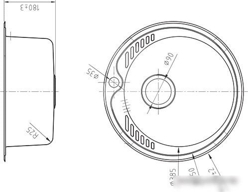 Кухонная мойка IDDIS Suno SUN49S0i77
