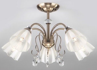 Припотолочная люстра Евросвет 30155/5 (античная бронза)