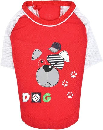 Футболка Puppia Sniffer PAUA-TS1807-RD-S (S, красный)