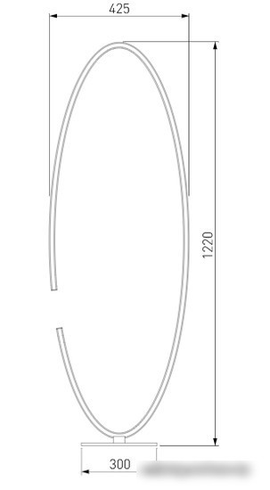 Торшер Евросвет Gap 80415/1 (Satin Nickel)